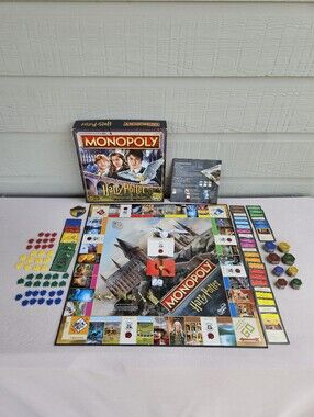 Monopoly Harry Potter Edition Board Game Magical Adventure at Hogwarts COMPLETE